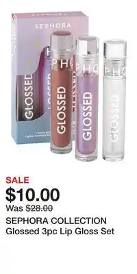 Kohl's SEPHORA COLLECTION Glossed 3pc Lip Gloss Set offer