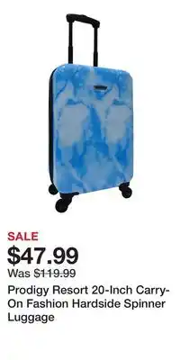 Kohl's Prodigy Resort 20-Inch Carry-On Fashion Hardside Spinner Luggage offer