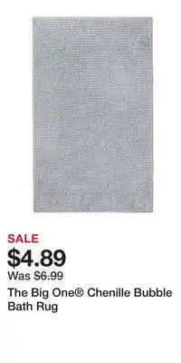 Kohl's The Big One Chenille Bubble Bath Rug offer