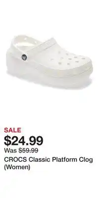 Nordstrom CROCS Classic Platform Clog (Women) offer