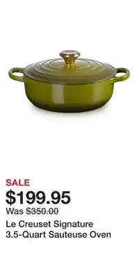 Nordstrom Le Creuset Signature 3.5-Quart Sauteuse Oven offer