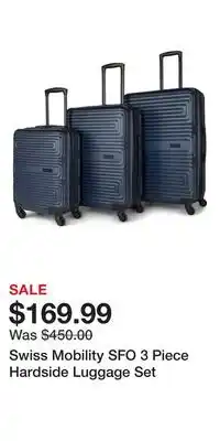 Nordstrom Swiss Mobility SFO 3 Piece Hardside Luggage Set offer