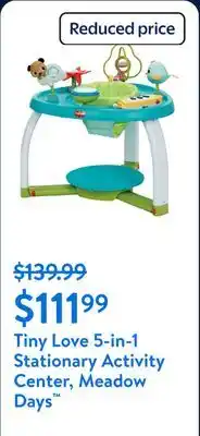 Walmart Tiny Love 5-in-1 Stationary Activity Center, Meadow Days offer