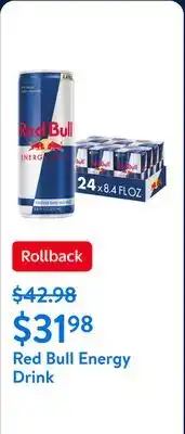 Walmart Red Bull Energy Drink offer