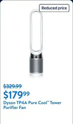 Walmart Dyson TP4A Pure Cool Tower Purifier Fan | White/Silver | Refurbished offer