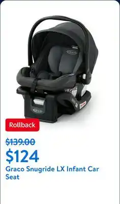 Walmart Graco SnugRide LX Infant Car Seat, Elko offer