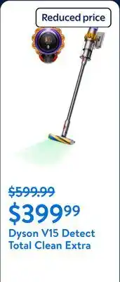 Walmart Dyson V15 Detect Total Clean Extra | Yellow/Nickel | Refurbished offer