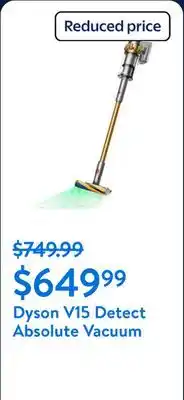 Walmart Dyson V15 Detect Absolute Vacuum | Iron/Gold | New offer