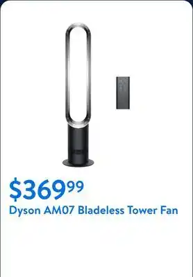 Walmart Dyson AM07 Bladeless Tower Fan | Satin Black/Nickel | New offer