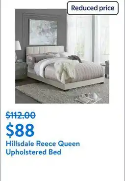 Walmart Hillsdale Reece Channel Stitched Upholstered Queen Bed, Ivory, by Hillsdale Living Essentials offer