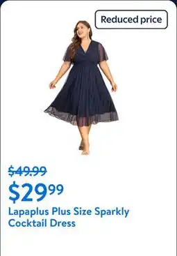 Walmart Lapaplus 2025 Plus Size Sparkly Cocktail Dresses for Women - Silver Tulle Formal Wedding Guest Dress offer