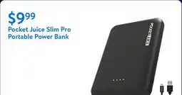 Walmart Pocket Juice Slim Pro 5000 mAh Portable Power Bank with Dual Charging USB Ports offer