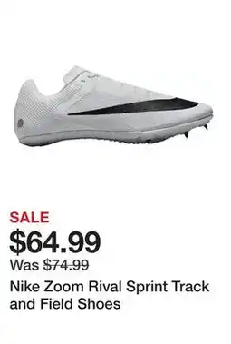 Dick's Sporting Goods Nike Zoom Rival Sprint Track and Field Shoes offer