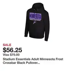 Dick's Sporting Goods Stadium Essentials Adult Minnesota Frost Crossbar Black Pullover Hoodie offer