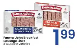 Albertsons Farmer john breakfast sausage links offer