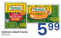 Albertsons Nathan's Beef Franks offer