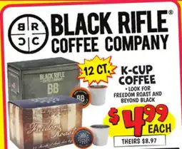 Ollie's BLACK RIFLE K-CUP COFFEE offer