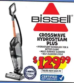 Ollie's Bissell CROSSWAVE HYDROSTEAM PLUS offer