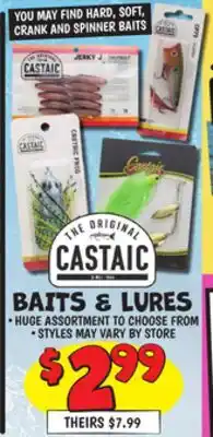 Ollie's CASTAIC BAITS & LURES offer