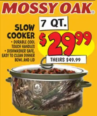 Ollie's MOSSY OAK 7 QT. SLOW COOKER offer