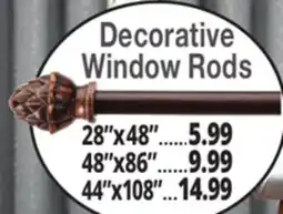 Ocean State Job Lot Decorative Window Rods offer