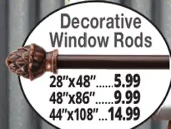 Ocean State Job Lot Decorative Window Rods offer