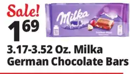 Ocean State Job Lot 3.17-3.52 Oz. Milka German Chocolate Bars offer