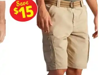 Ocean State Job Lot Men's Belted Cargo Shorts offer