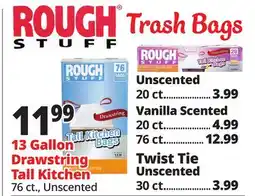 Ocean State Job Lot Rough Stuff Trash Bags offer