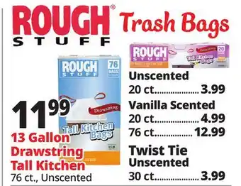 Ocean State Job Lot Rough Stuff Trash Bags offer