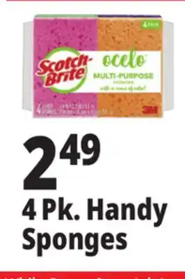 Ocean State Job Lot 4 Pk. Handy Sponges offer