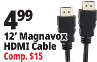 Ocean State Job Lot 12' Magnavox HDMI Cable offer