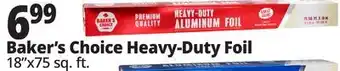 Ocean State Job Lot Baker's Choice Premium Quality Heavy-Duty Aluminum Foil 75 sq ft offer