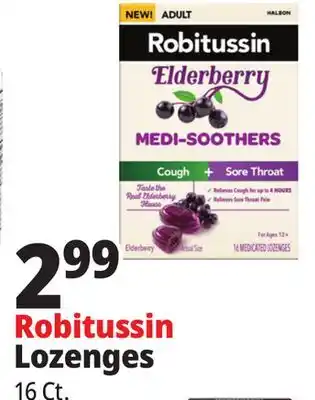 Ocean State Job Lot Robitussin Lozenges offer