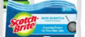 Ocean State Job Lot Scotch-Brite Non-Scratch Scrub Sponges 3 Pack offer