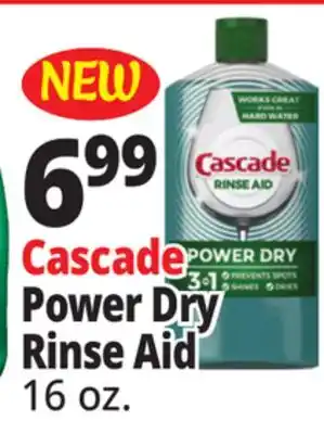 Ocean State Job Lot Cascade Rinse Aid 16 oz offer