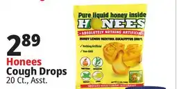 Ocean State Job Lot Honees Honey Menthol Cough Drops 20-count offer