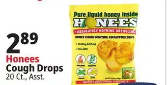 Ocean State Job Lot Honees Honey Menthol Cough Drops 20-count offer