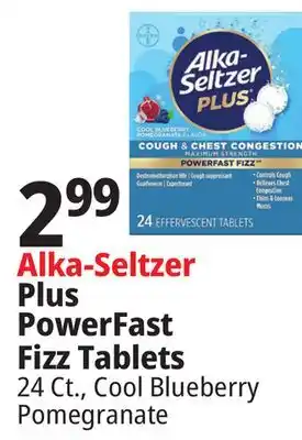 Ocean State Job Lot Alka-Seltzer Plus PowerFast Fizz Tablets offer