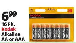 Ocean State Job Lot Kodak Xtralife 12x Alkaline AA Batteries 16 Count offer