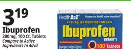 Ocean State Job Lot Ibuprofen 200 mg Tablets 100 Count offer