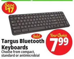 Ocean State Job Lot Targus Midsize Multi-Device Bluetooth Wireless Keyboard Blue offer