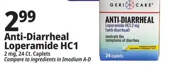 Ocean State Job Lot Geri-Care 2 mg Loperamide HCI Anti-Diarrheal Caplets 24 Caplets offer