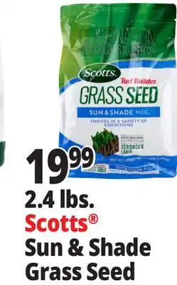 Ocean State Job Lot Scotts Turf Builder Sun & Shade Grass Seed 2.4 lbs offer