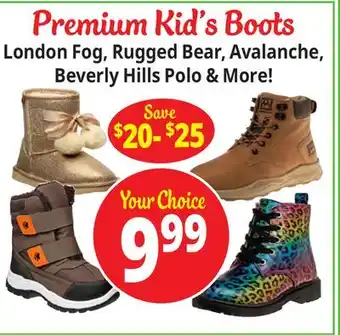 Ocean State Job Lot Premium Kid's Boots offer