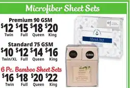 Ocean State Job Lot Microfiber Sheet Sets offer