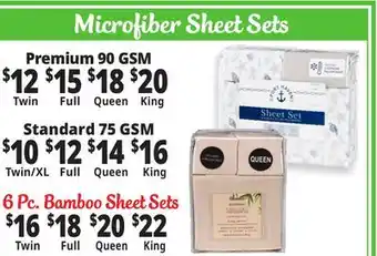 Ocean State Job Lot Microfiber Sheet Sets offer