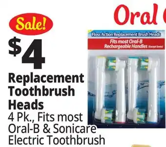 Ocean State Job Lot Replacement Toothbrush Heads offer