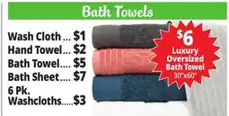 Ocean State Job Lot Bath Towels offer