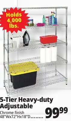 Ocean State Job Lot Method Storage Systems 6-Tier Heavy-Duty Adjustable Wire Shelving offer